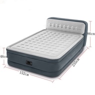 Backrest Double Bed Household Inflatable Mattress Built-in Pump Floatation Bed Single Mattress Adult Bed Foldable Floor
