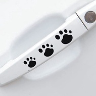 CUTTING STICKER CAR HANDLE DOG FOOTPRINT DOG PAW STICKER