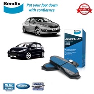 Original Bendix DB1758GCT Front Brake Pad - Peugeot 307/ Peugeot 408/ Citroen Picasso