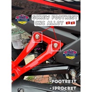 SCREW STAINLESS STEEL FOOTREST & SPOCKET SKRU CHROME GR5 SCREW VIETNAM ALLOY CNC SPOCKET COVER WASHE