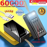 High Quality 66W Super 60000mAh Powerbank Fast Charging Big Capacity Rechargeable Lighting Power ban