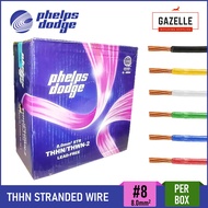 Phelps Dodge THHN / THWN-2 Stranded Wire Gauge #8 8mm2 (Per Box 100 Meters) Copper Lead Free