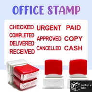 Office Pre-ink Stamp Chop Cop Red Ink (Checked / Cancelled / Approved / Completed / Paid / Custom)