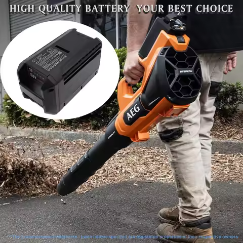CS Replacement Battery for AEG 58V Blower Cordless, 58V Brushcutter Cordless, 58V Chainsaw 18in C PN