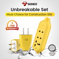 BULL Rewireable Extension Socket C5 4Gang 2500w 10A and C4D 3Gang 4000w 16A + 10L4 Plug & M15S1 15A