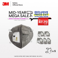 3M™ 9542V  KN95/P2 Particulate/ Haze/ Dust/ Mist Disposable Valved Respirator/ Organic Vapor/ Smell 