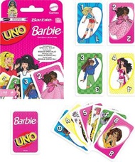 Barbie Mattel UNO 3 迷你卡牌遊戲