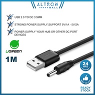 UGREEN USB A to DC 3.5mm Cable 5V 1A 5V 2A Maximum Charger Adapter Wire Strong Power Supply for Hub 
