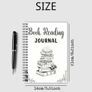 1 Set Reading Journal, Reading Planner, Reading Tracker, Reading Challenge Book Log, Monthly & Yearl