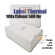 T222 Thermal Barcode Label Sticker Receipt Print 100 x 150mm Foldable Stack 500 sheets - GKFood Pack