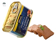 Canned Foie Gras Russian Flavor Food Foie Gras Puree Russian Style Wine Dish 190g Western Food Can O