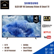 Samsung 55 / 65 / 75 / 85 QLED Q8F 4K Vision AI Smart TV Q4 AI Processor Picture Quality QA50Q8FAAKX