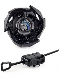Bx進化黑色bx00-01,金屬戰鬥陀螺玩具,配有拉繩發射器