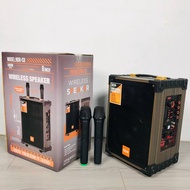 X-MagiTech NDR- C12 / NDR-C8 Rechargeable Amplifier Speaker Wood Trolley Bluetooth Speaker With 2 Wi