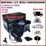 HOYOMA/ HOTECHE BRAND 12V Mini Compressor Inflator Air Compressor