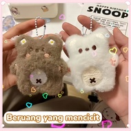 GANTUNGAN [Ready]Bear Keychain/ Bear School Bag Pendant/ Bear Keychain Squeak Bear Keychain Couple K