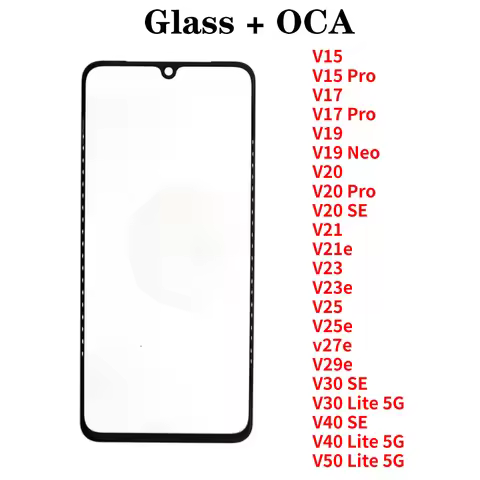 For Vivo V17 V19 V20 V21 V21e V23 V23e V25 V25e V27e V29e V30 V40 V50 Pro SE Lite Neo Touch Screen F