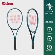 Wilson BLADE 100 V9 Unstrung Peformance Tennis Racket (WR150211U) - Adult Pro-Grade Equipment