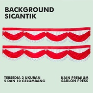 SICANTIK BACKGROUND FLAG (3.6 METERS) 5 WAVES