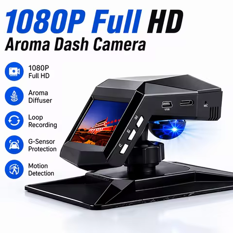 CCAKRZY 1080p Full HD Dash Cam | 1080p HD Recording, G-Sensor Collision Detection, Motion Detection,