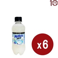 樂天 - 樂天 零卡忌廉溝鮮奶 Lotte Milkis Zero (樽裝) 6x300亳升 - 韓國飲品