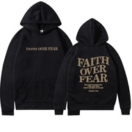 Christian Faith Sweatshirt Jesus is King Hoodie Jesus Loves You Sweater, Faith Over Fear Hoodie, M