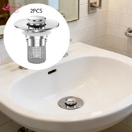 [Abbraccia] 2x Bathroom Sink Stopper Wash Basin Versatile RV Kitchen Apartment Shower Hair Catcher T