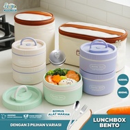 Sinda Lunch Box Stainless Steel Lunch Box 1 Set 304 Stainless Steel Lunch Box