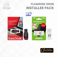 Flashdisk 128GB Paket Lengkap Teknisi Servis PC Komputer Laptop