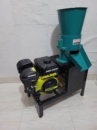 Mesin Cetak Pelet Ikan pakan Ternak 2Roller +Mesin Penggerak GX270