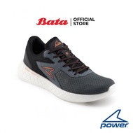 Bata บาจา Power รองเท้าผ้าใบออกกำลังกาย แบบผูกเชือก สำหรับผู้ชาย รุ่น XoRise+100 Series สีเทา รหัส 8182642