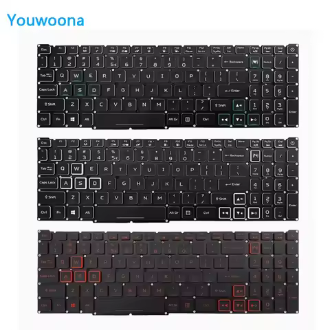 New Original Laptop Keyboard For ACER Helios 300 N20C11 PH317-55 N20C3 PH315-53 Small backlight cabl