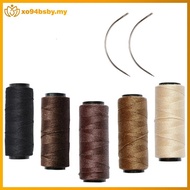 xo94bsby 1 Pcs Weaving Threads With 2 Pcs C Shaped Needles Hair Salon Supplies Crochet Hook Needle W