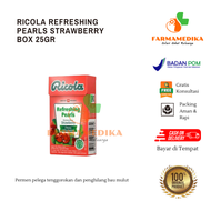 Ricola Refreshing Pearls Strawberry Box 25gr Permen