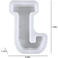 Large Letter Molds for Resin - 7inch 3D Capital Letter Epoxy Molds, A to Z Big Alphabet Silicone Mol