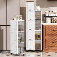 Slim Cabinet 20cm Movable Storage Multi-Layers Large Capacity Space-Saving Kitchen Household Bedroom