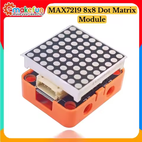 MAX7219 8x8 Dot Matrix Display Module SPI Interface 5V Drives 64 LEDs with Only 3 I/O Pins for Ardui
