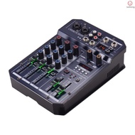 [ Console card with sound Built-in Supports for T 4 Portable 16 DSP Recording Function Toolwe Audio power mixer ] 5 Supply MP 3 Player 4 -Channel 48 V Phantom BT Connection Mixing