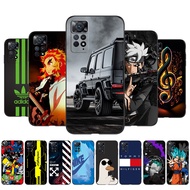 Case For Xiaomi Redmi Note 11 Pro 5G 4G Global Case Red mi Note 11 11pro Silicon Phone Back Cover black tpu case fashion anime cartoon cute pattern