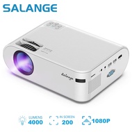 Salange P80 P62L P40โปรเจคเตอร์แอลอีดีขนาดเล็ก4000ลูเมน1080P รองรับโฮมเธียเตอร์ไฟ LED USB เครื่องฉายวิดีโอสำหรับโทรศัพท์มือถือ