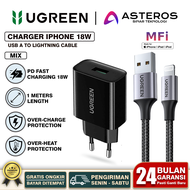 UGREEN Kabel Iphone Ipad Usb Lightning MFI FAST Charging 10W-18W