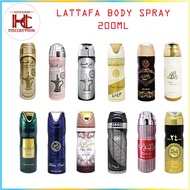 Body Spray Deodorant 200ML Oud MOOD /Oud 24 Hours/Ajmal Ehasas Bloom/Rose Paris by Lattafa