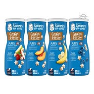 GERBER Snacks for Baby Grain&Grow Puffs (Strawberry Apple | Peach | Banana | Blueberry) (42g) [SG]