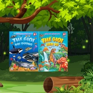 Book Exploring the mysterious world: Ocean world + Prehistoric world - Set of 02 books (VTR)