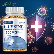Viên nang L-Lysine Airboy 500mg axit amin tăng cường miễn dịch thúc đẩy tổng hợp collagen sản xuất t
