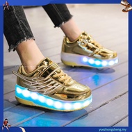 Heelys wing single-wheel LED shoes kids luminous shoes youth pulley sports shoes sneakers for women 