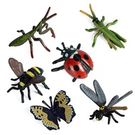Children simulated wild insect animal model mini butterfly bee spider mantis scorpion centipede dragonfly toy