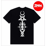 SATANIC PENTAGRAM 666 BLACK LAMB T-SHIRT