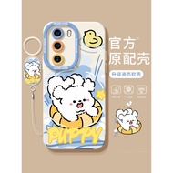 oppo reno 12 pro casing oppo reno 12 casing Swimming Ring Puppy Suitable for oppoReno11 Phone Case r