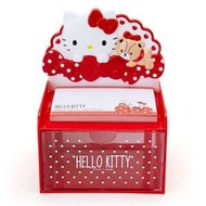 SANRIO - Hello Kitty 日版 文具 便條紙 連 抽屜 收納盒 memo pad 小物盒 凱蒂貓 2017年款 絕版 炒價